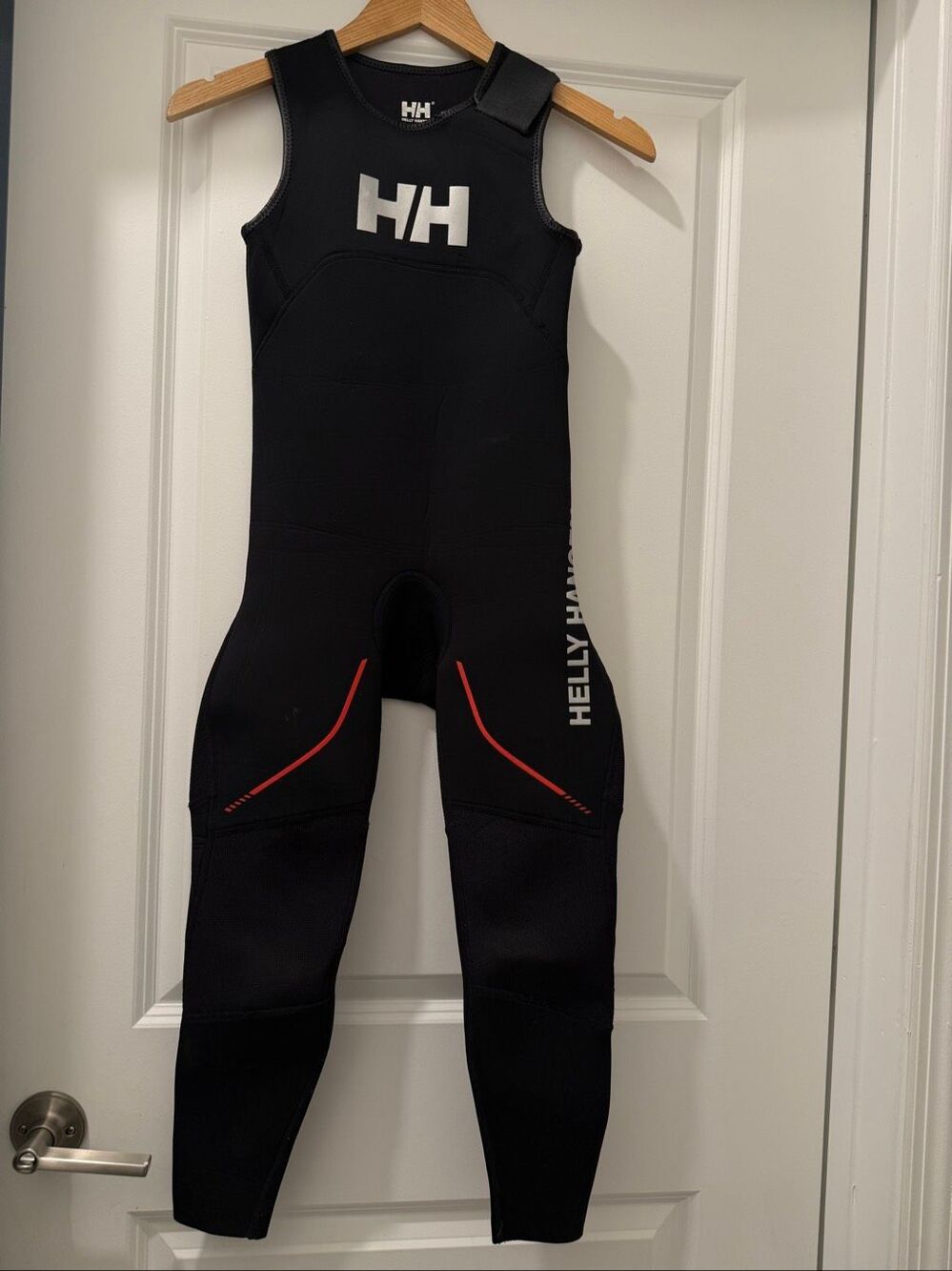 HELLY HANSON LONG JOHN 10 Junior Full wet Suit Black And Red